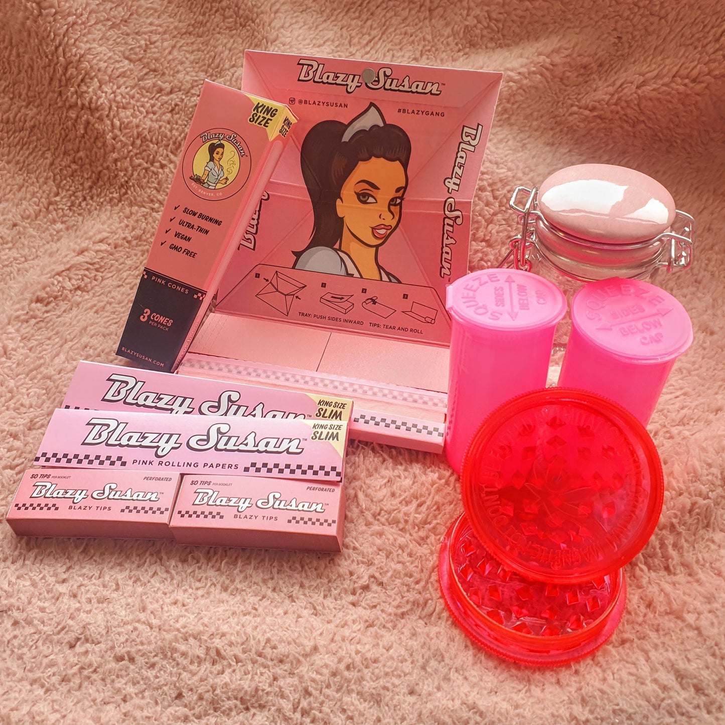 Basic Blazy Susan Pink Smoking Bundle