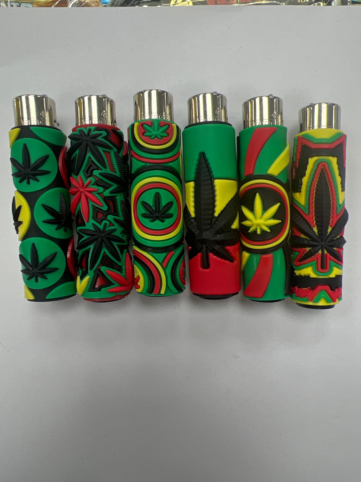 Rubber Case Clipper Lighters