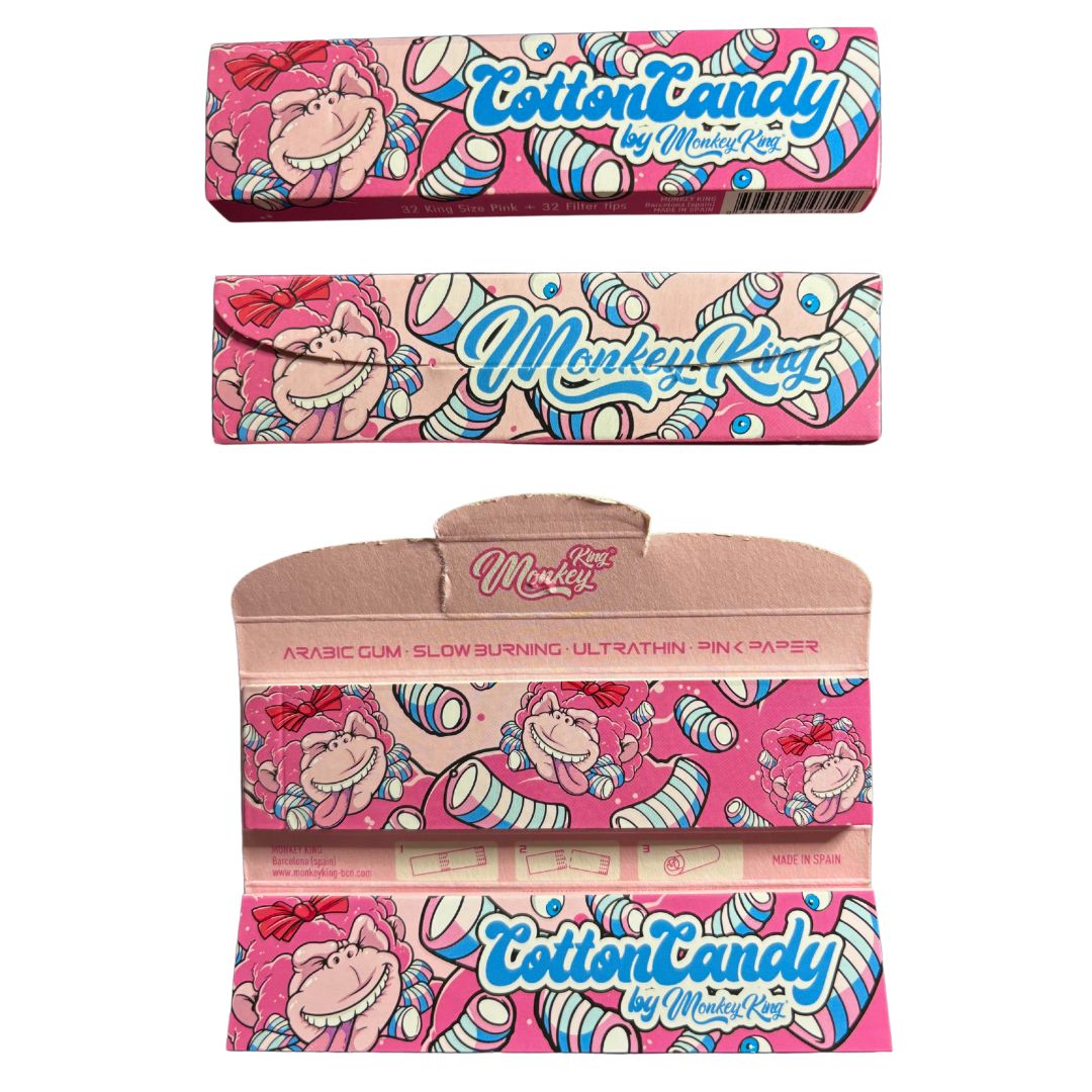 Monkey King Flavoured King Size Slim Papers + Tips (6 Flavours)