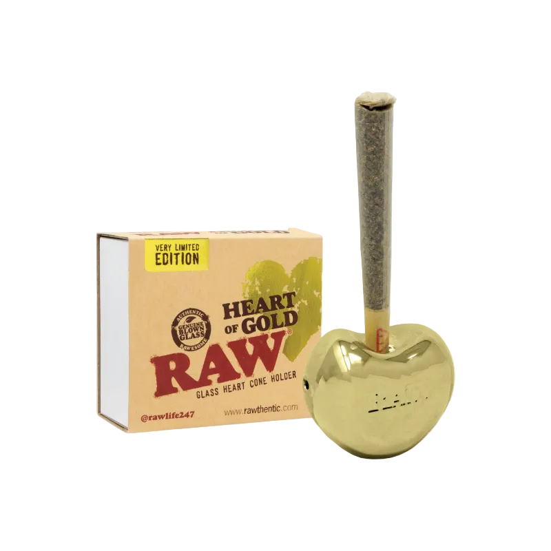 RAW Heart of Gold Cone Holder