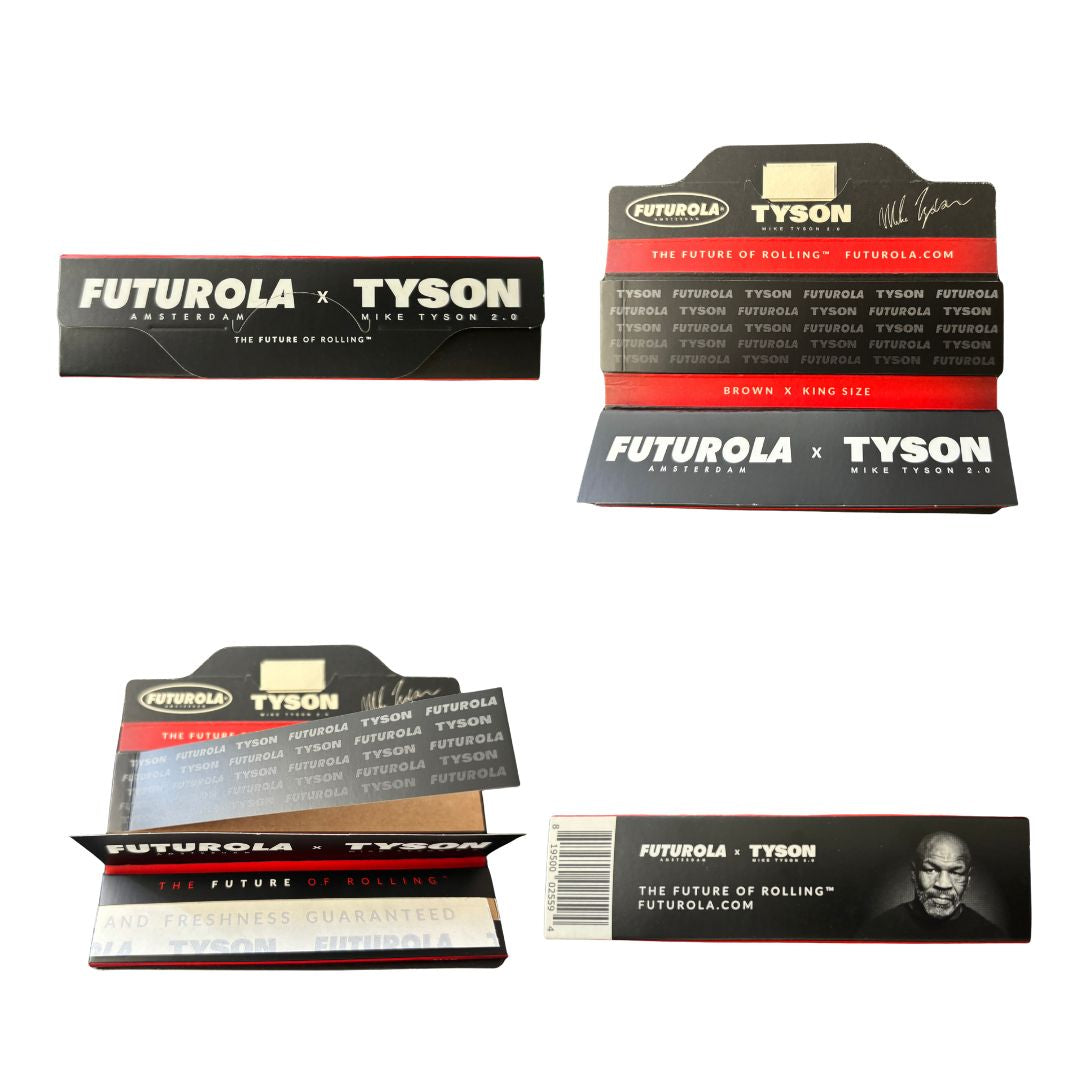 FUTUROLA Amsterdam X TYSON MIKE TYSON 2.0 King Size Slim papers + Tips