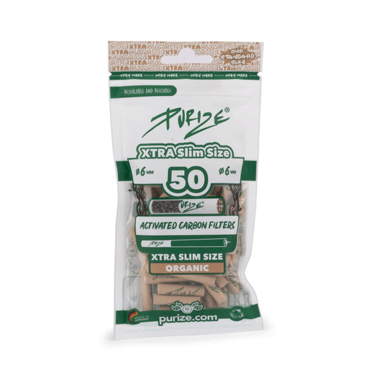 Purize Extra Slim Carbon Filters (Bag of 50)