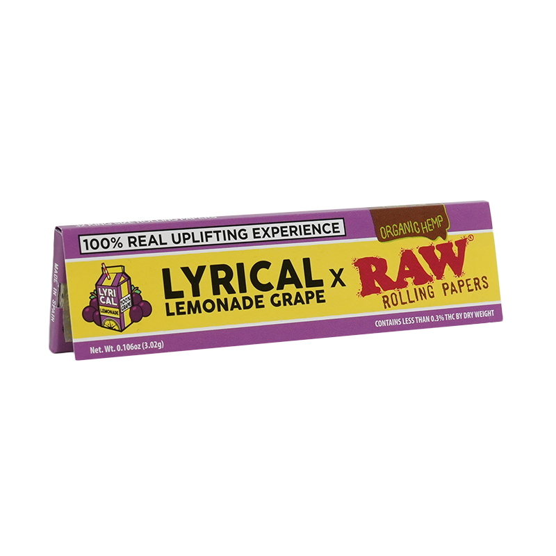 RAW Lyrical Lemonade Rolling Papers King Size Wide (Grape)
