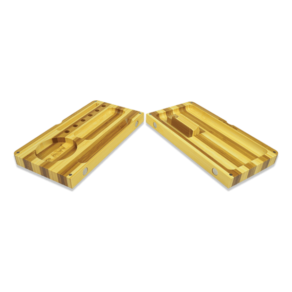 RAW BACKFLIP STRIPED BAMBOO ROLLING TRAY - munchterm