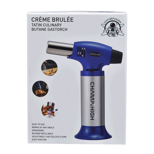 Champ High Butane Windproof Blowtorch - Blue