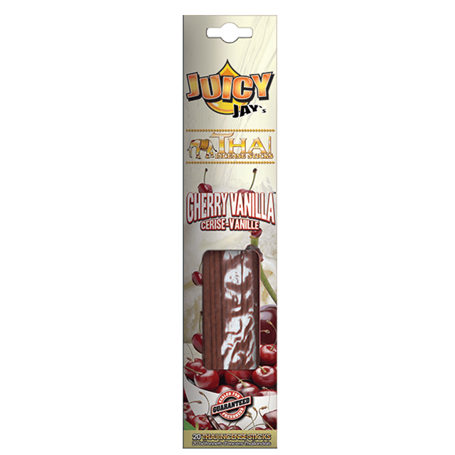 JUICY JAY CHERRY VANILLA THAI INCENSE STICKS 20-PACK - munchterm