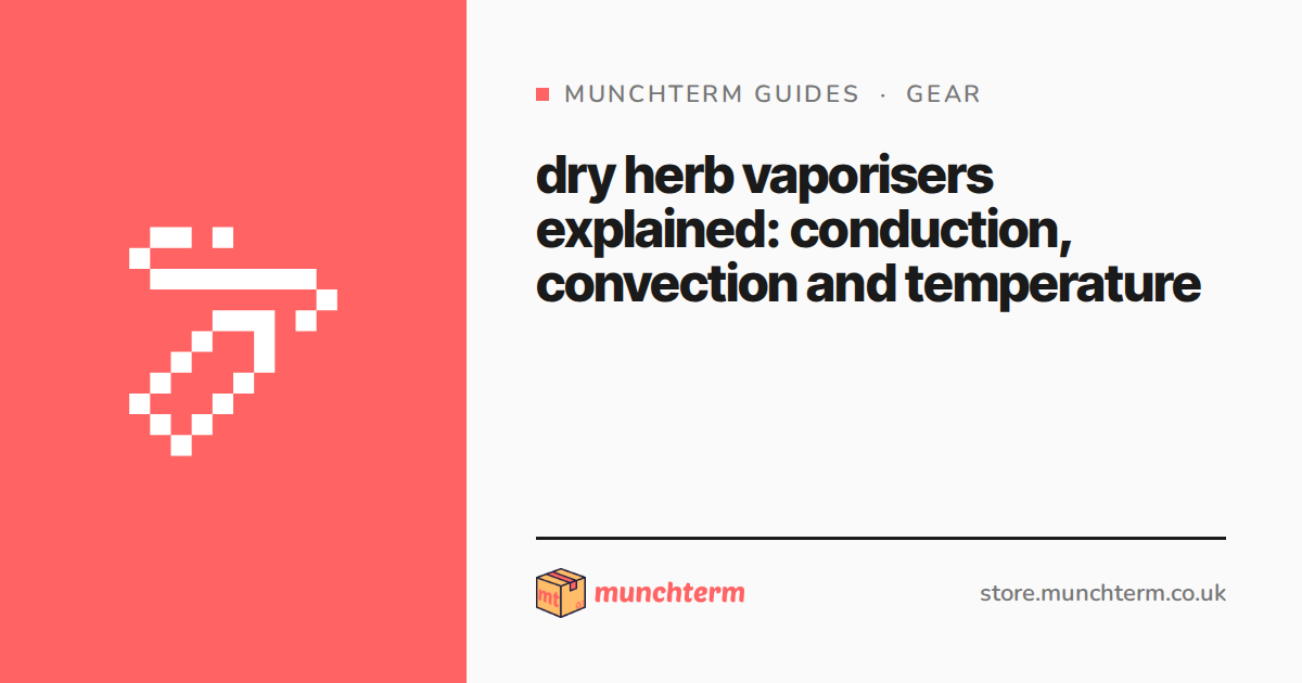 dry herb vaporisers explained: conduction, convection and temperature
