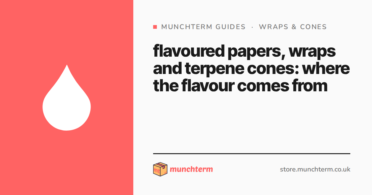 flavoured papers, wraps and terpene cones: where the flavour comes from