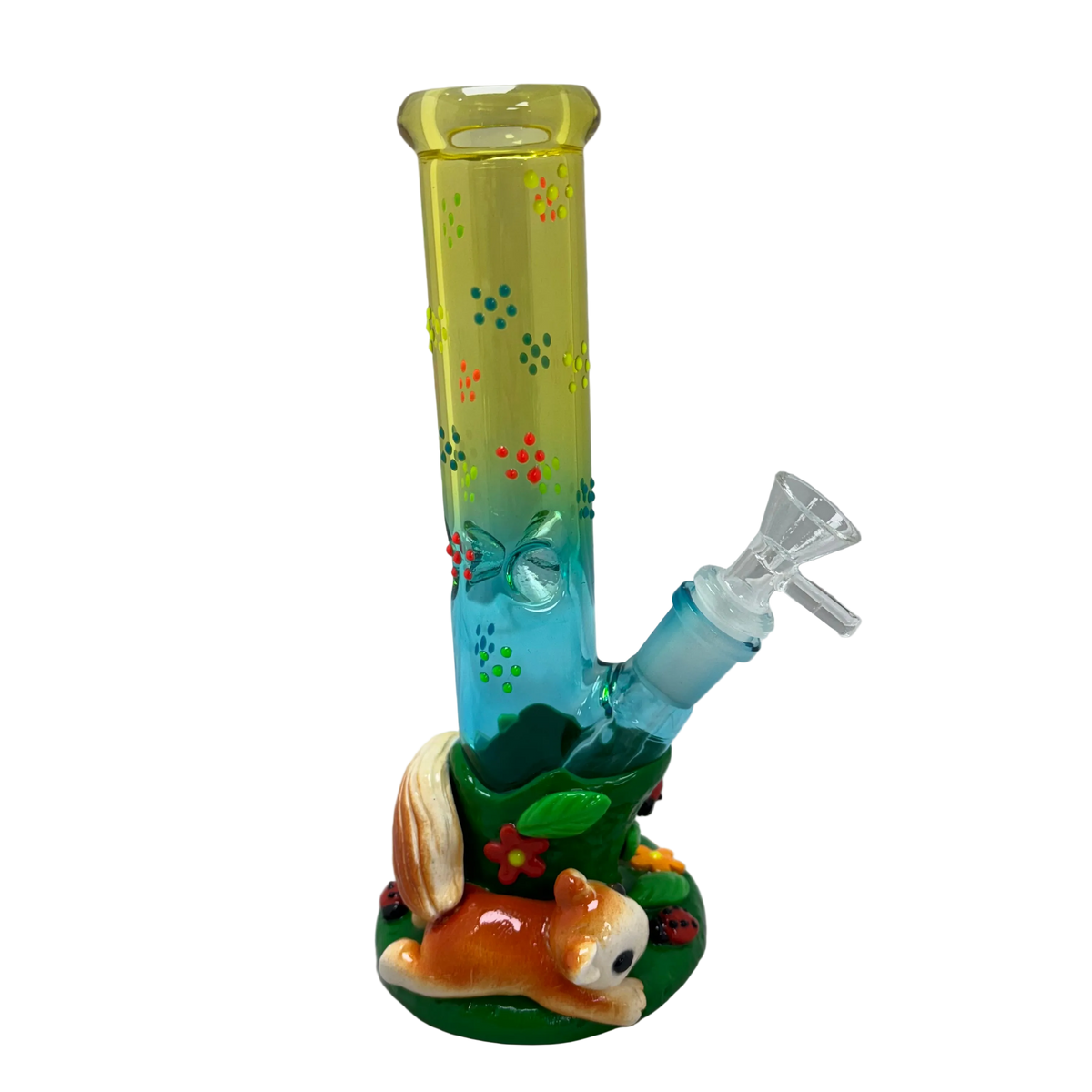 Cute Woodland Design Glass Bong (Squirrel Garden)