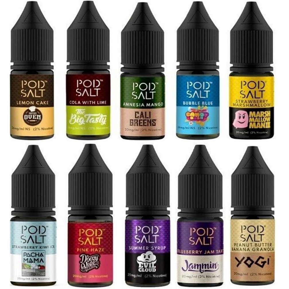 Pod Salt 10ml Nicotine Salt E-Liquid Fusion (11mg & 20mg)