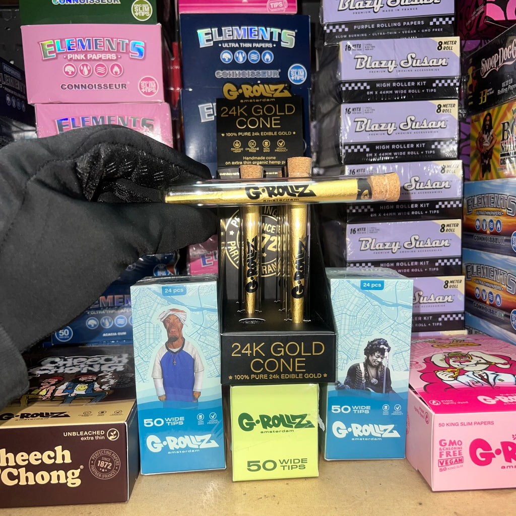 G-Rollz 24K Gold Pre-Rolled Cone
