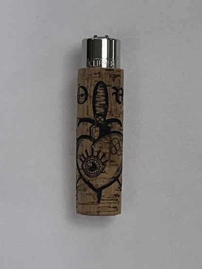 Cork Case Clipper Lighters