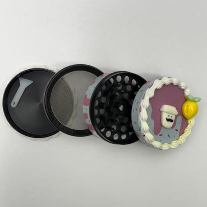 Stoner Kitty Fake Cake Metal Grinder (4 tier + 6 designs)