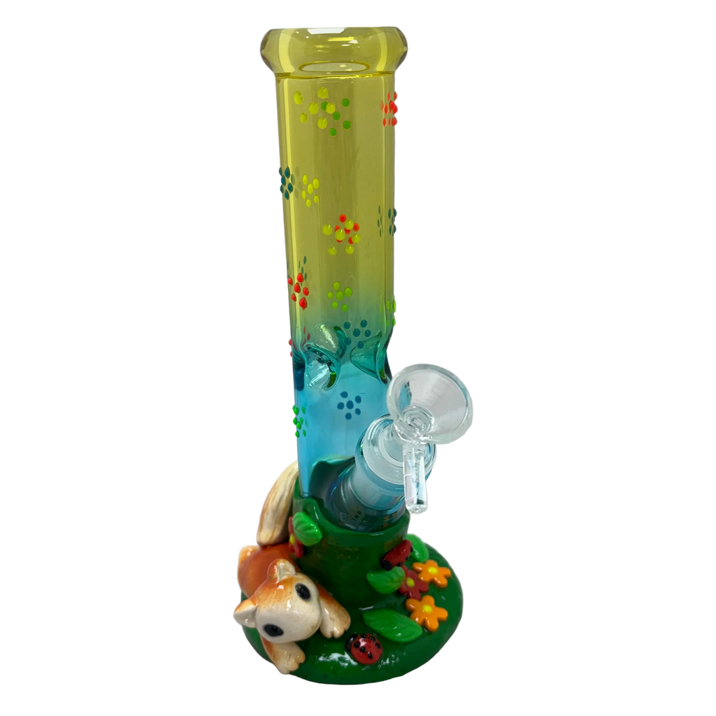 Cute Woodland Design Glass Bong (Squirrel Garden)
