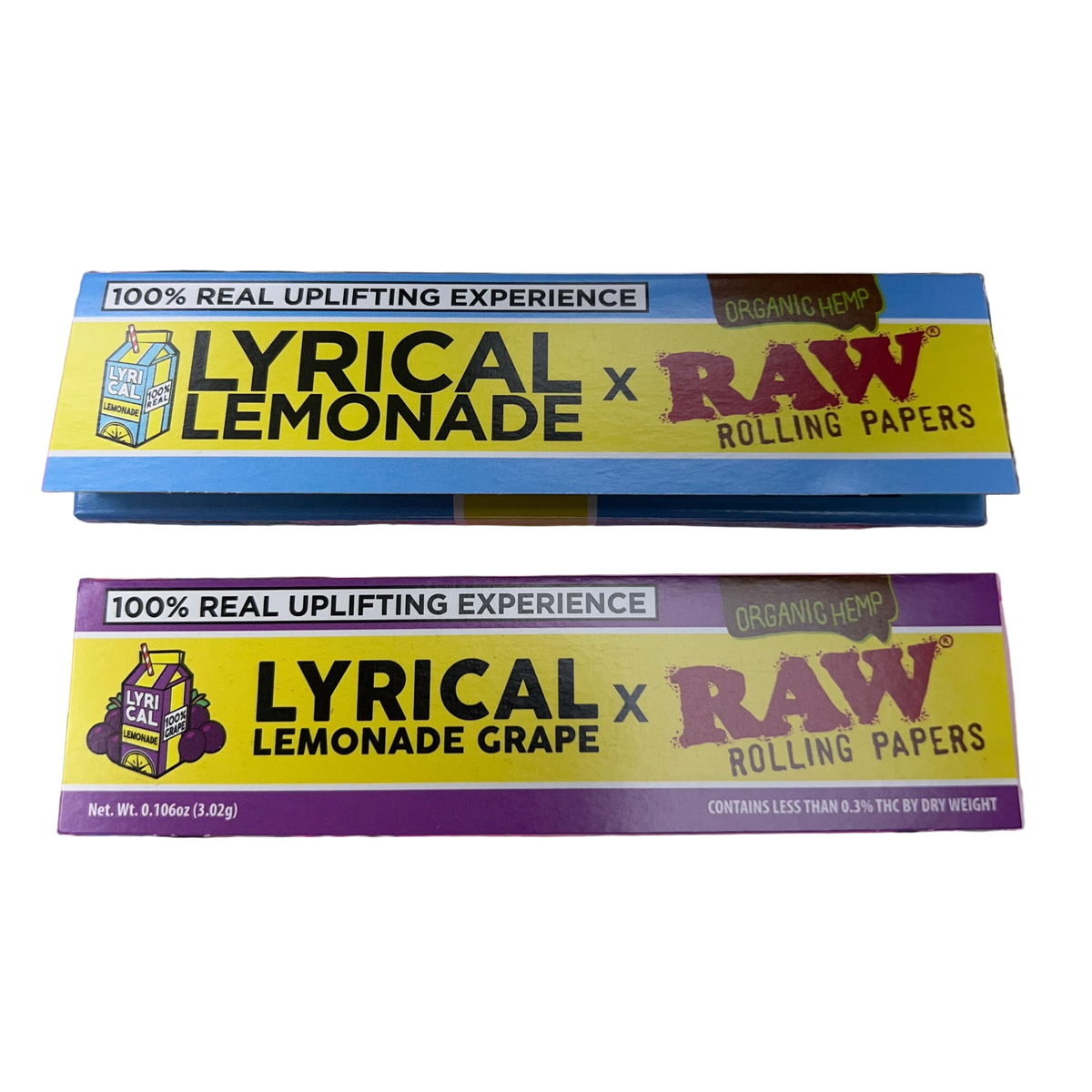 RAW Lyrical Lemonade Rolling Papers King Size Wide (Box of 50)