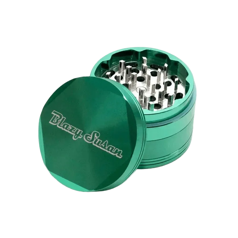 Blazy Susan Green Metal Grinder (4-piece)