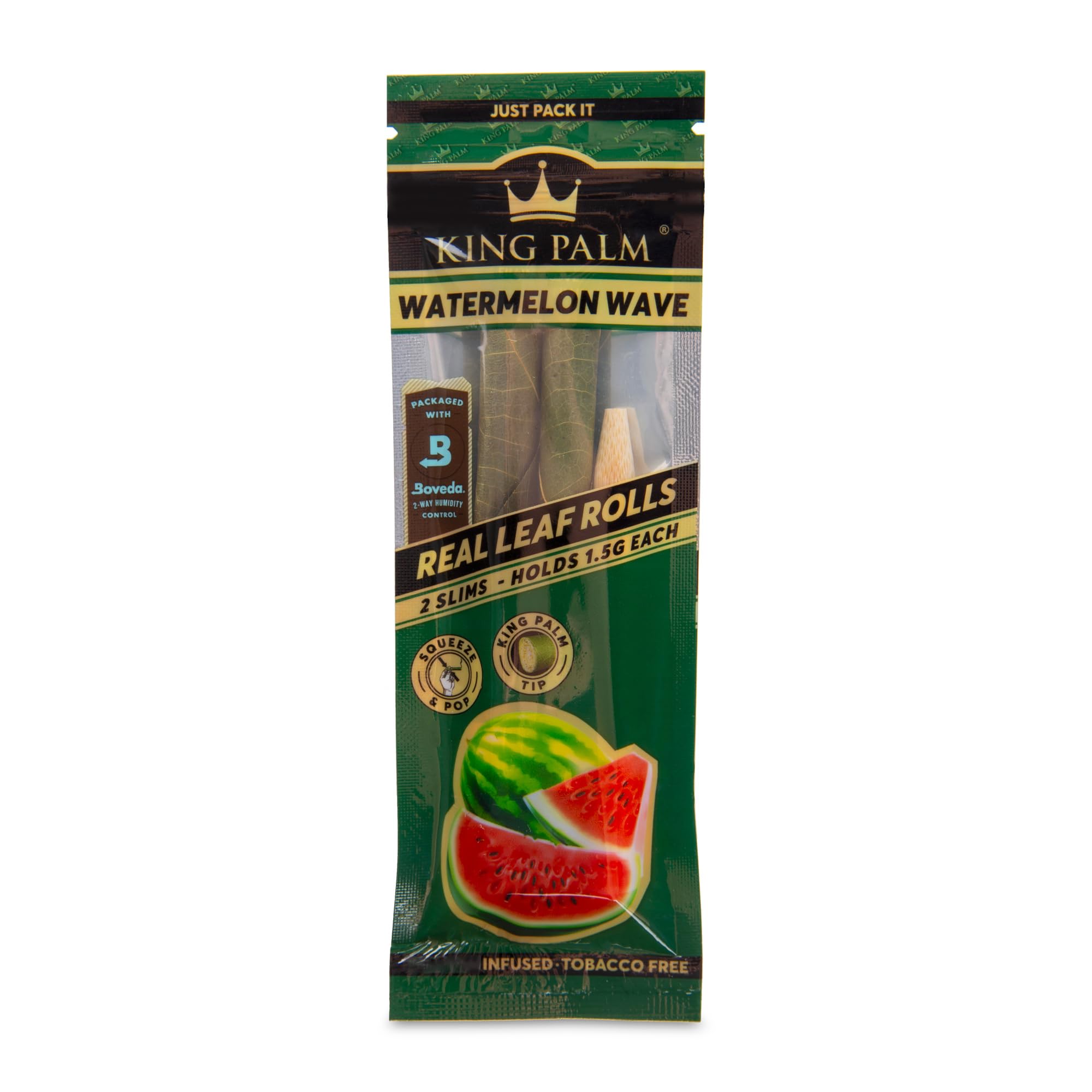 King Palm Slim Leaf Rolls 1.5g (2-pack)