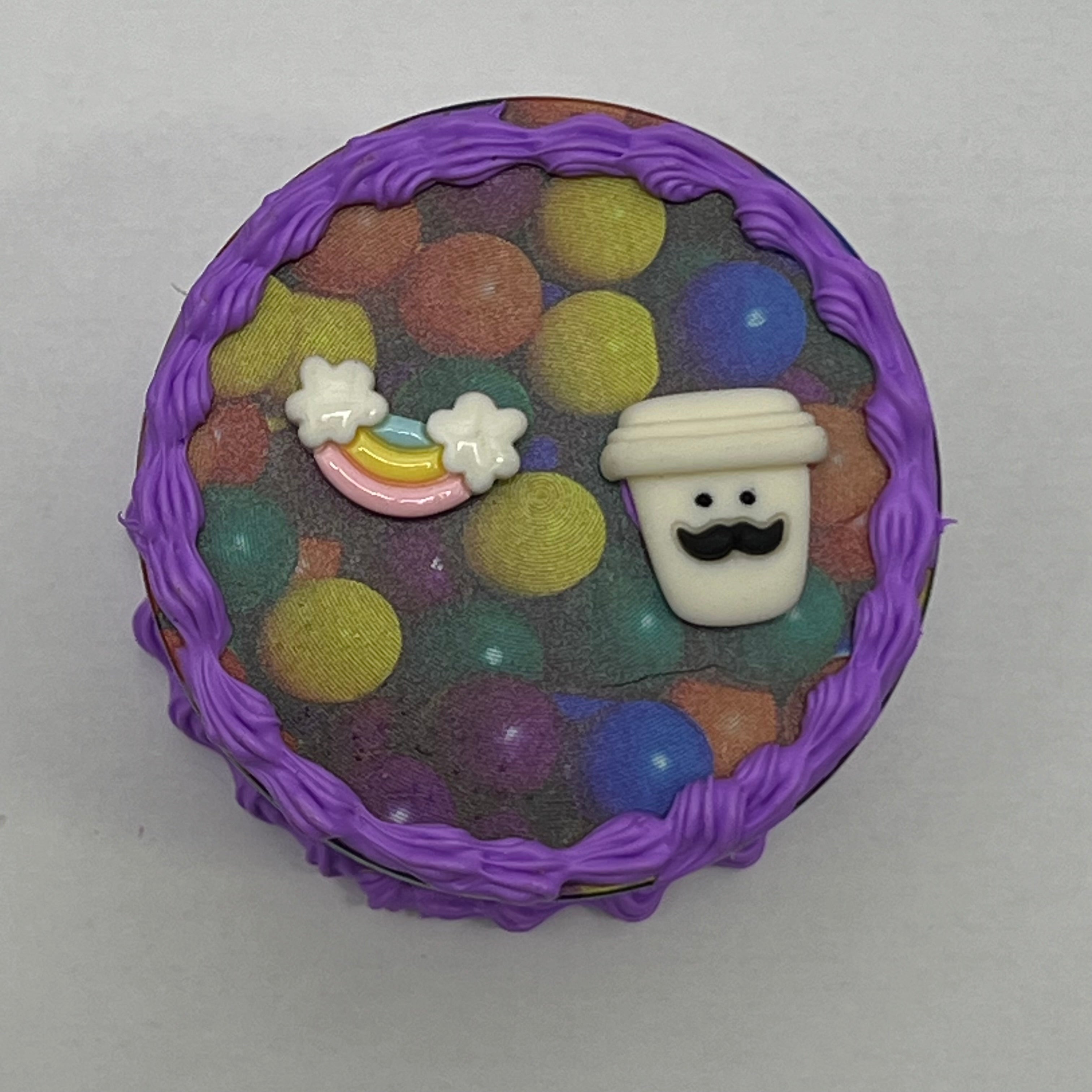 Stoner Kitty Fake Cake Metal Grinder (4 tier + 6 designs)