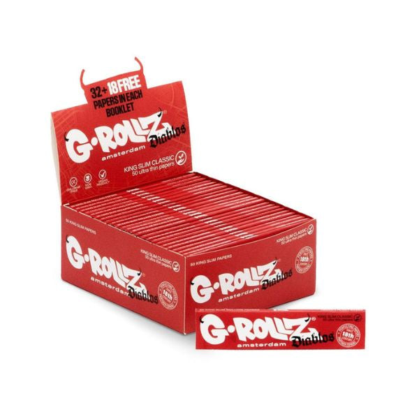 G-Rollz Diablo Classic Ultra Thin Rolling Papers King Size
