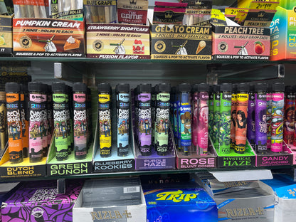 G-ROLLZ Blunt Cones (Cheech & Chong) Terpene-Infused CBD Blunt Cones 2 Cones Per Tube