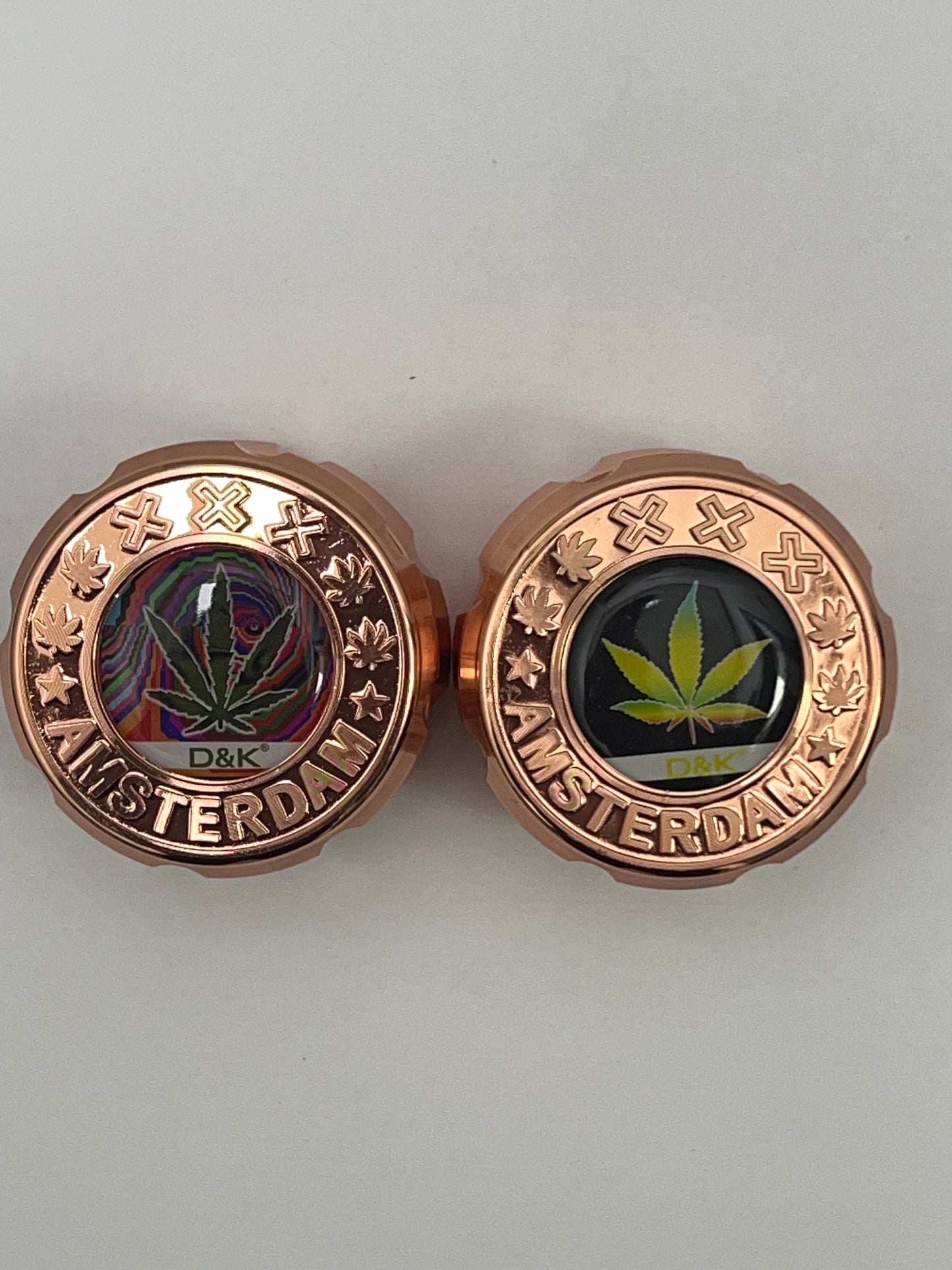 ROSE GOLD METAL GRINDER (2 DESIGNS 4 TIER)