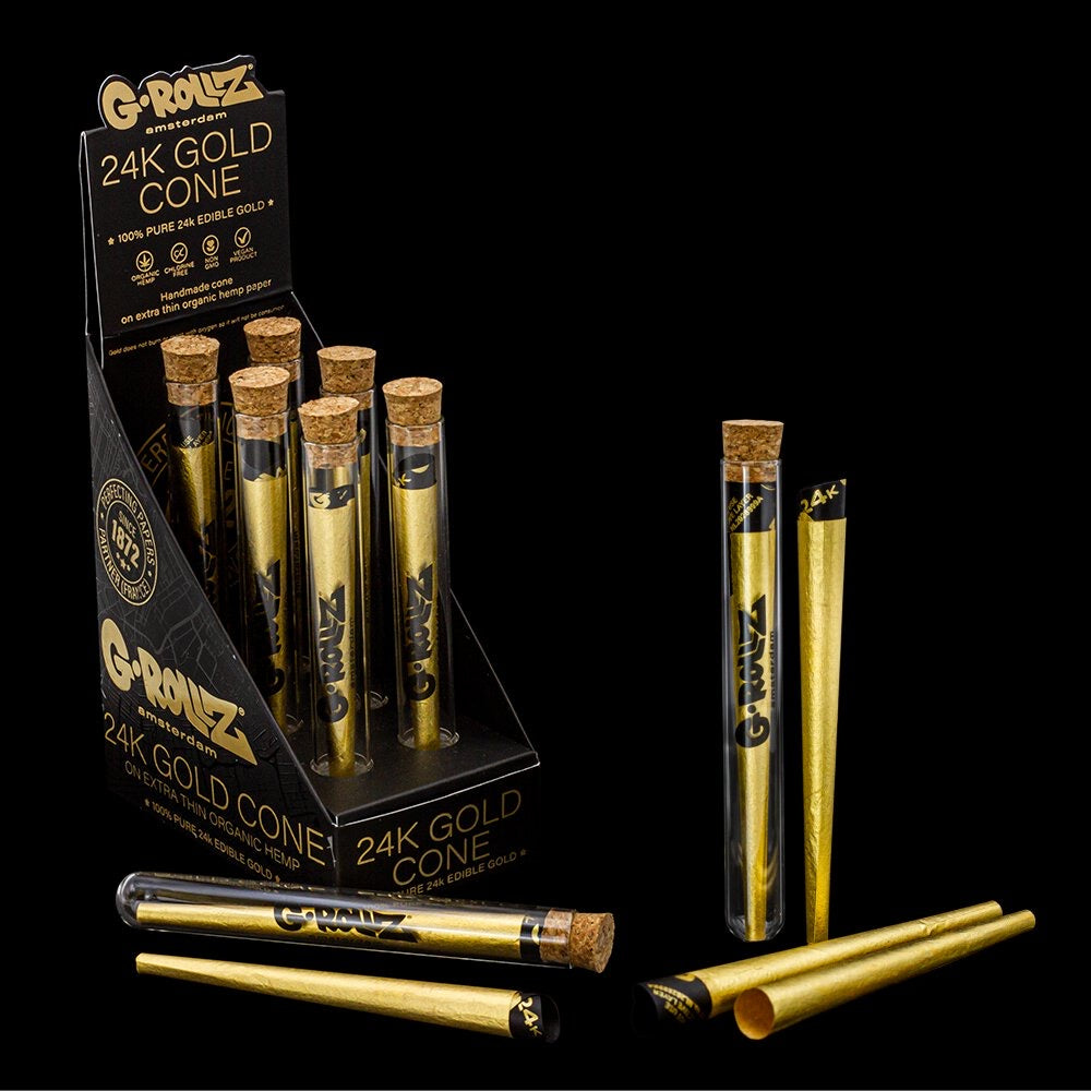 G-Rollz 24K Gold Pre-Rolled Cone