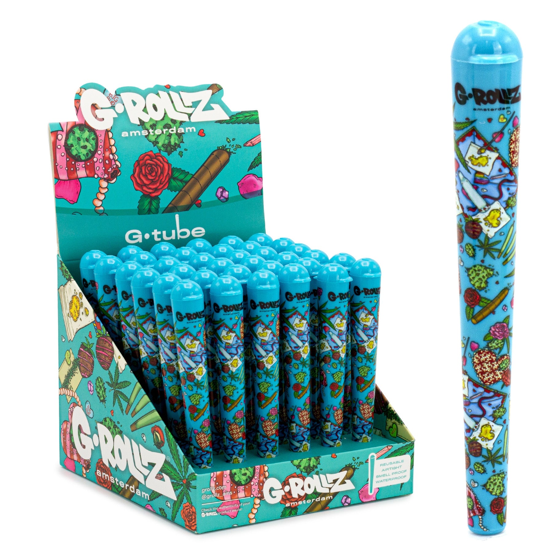 G-ROLLZ G Tube Smell & Water Proof Cone Holder (X6 Colours)