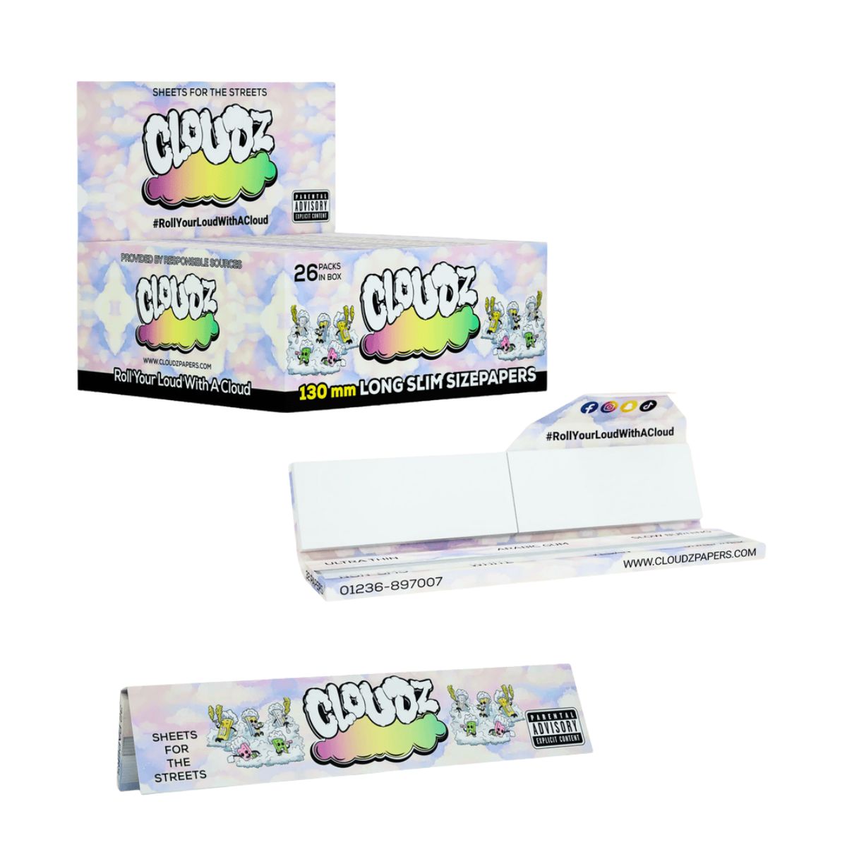 CLOUDZ Rolling Papers King Size Long Slim