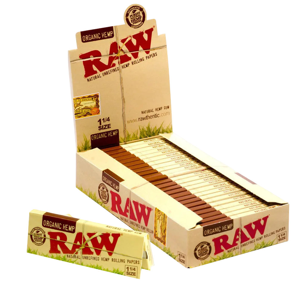 RAW Organic Rolling Papers 1¼ Slim (Box of 24)