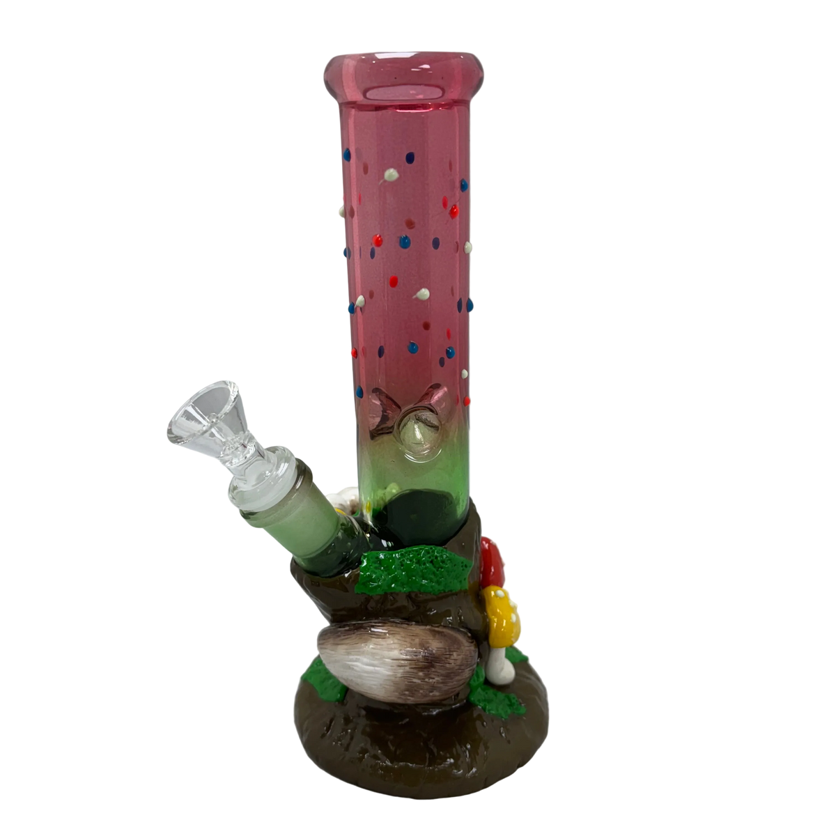 Cute Woodland Design Glass Bong (Garden Beaver)