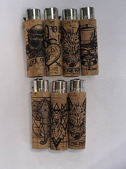 Cork Case Clipper Lighters