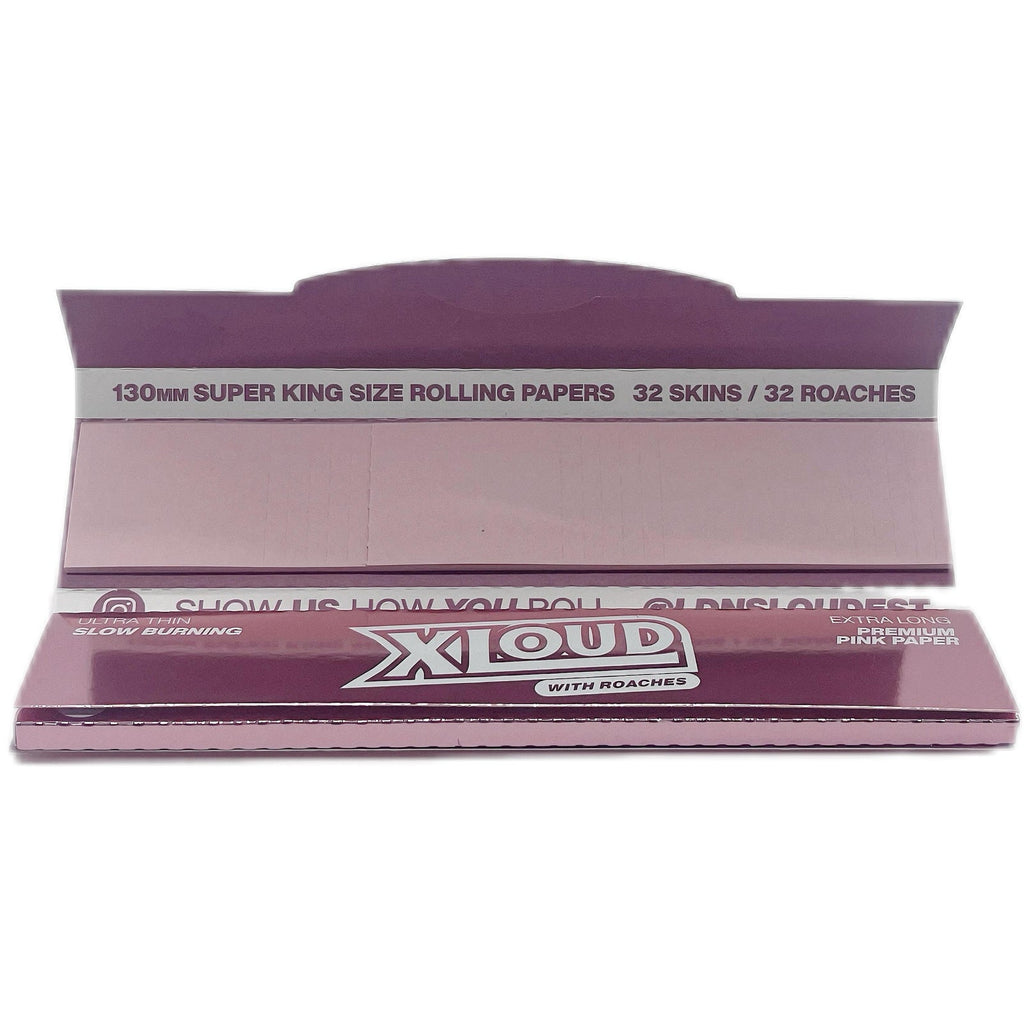 Loud LDN xLoud Pink Rolling Papers Super King Size Slim