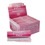 Elements Pink Connoisseur Rolling Papers + Tips King Size Slim (Box of 24)