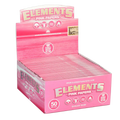 Elements Pink Rolling Papers King Size Slim (Box of 50)