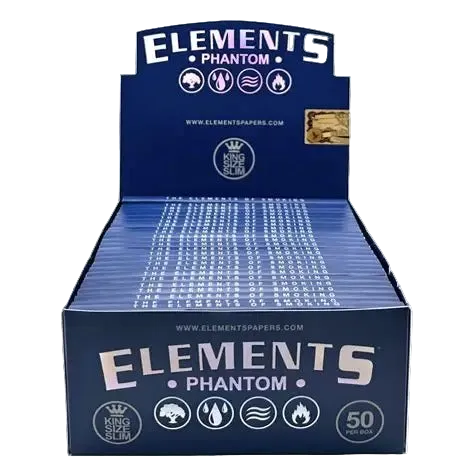 Elements Phantom Rolling Papers King Size Slim (Box of 50)