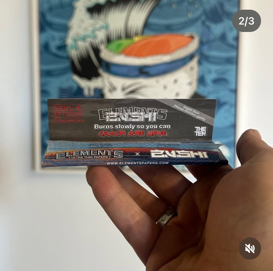 ELEMENTS X ZUSHI KING SIZE WIDE ROLLING PAPERS