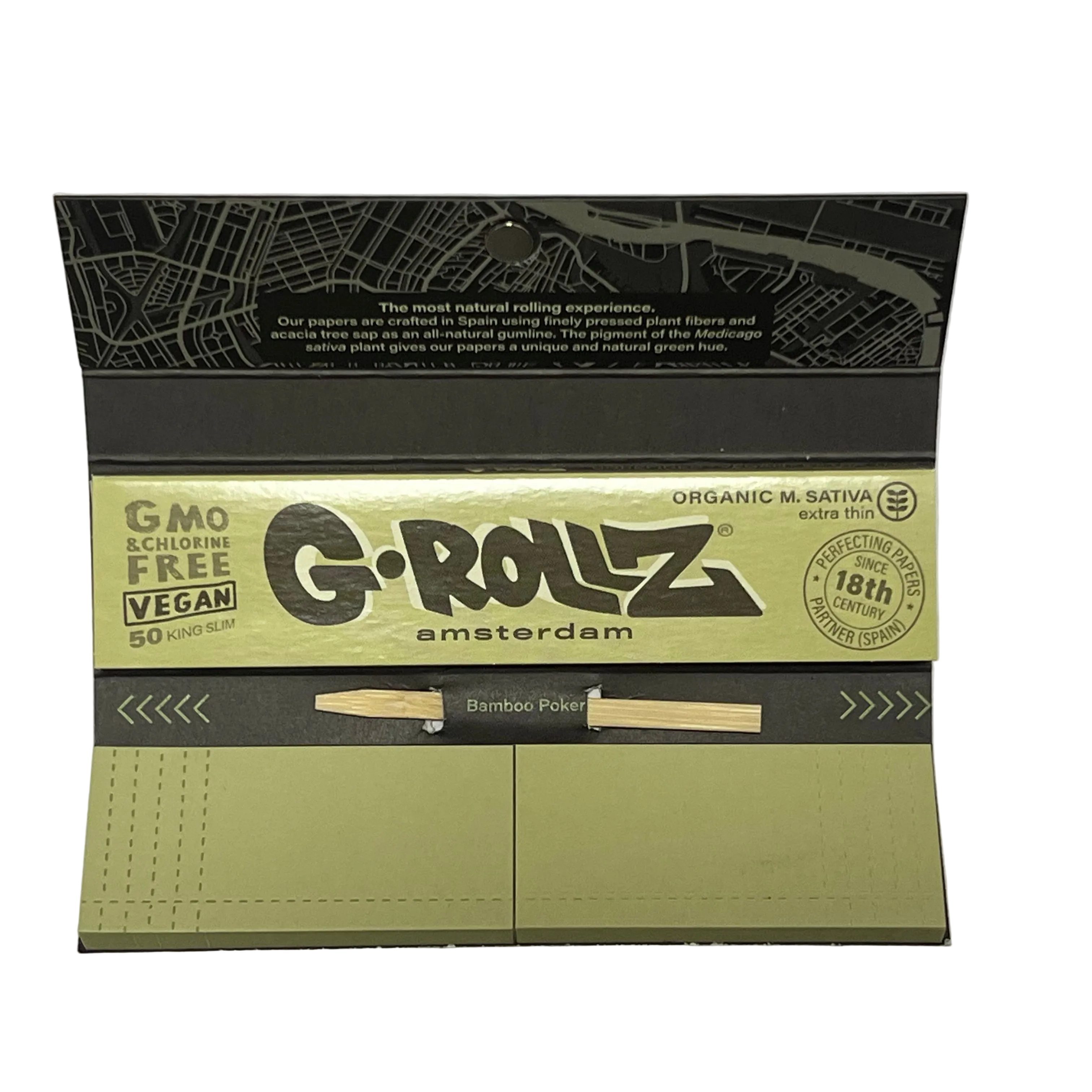 G-ROLLZ Black Medicago Sativa Kingsize Papers + Tips