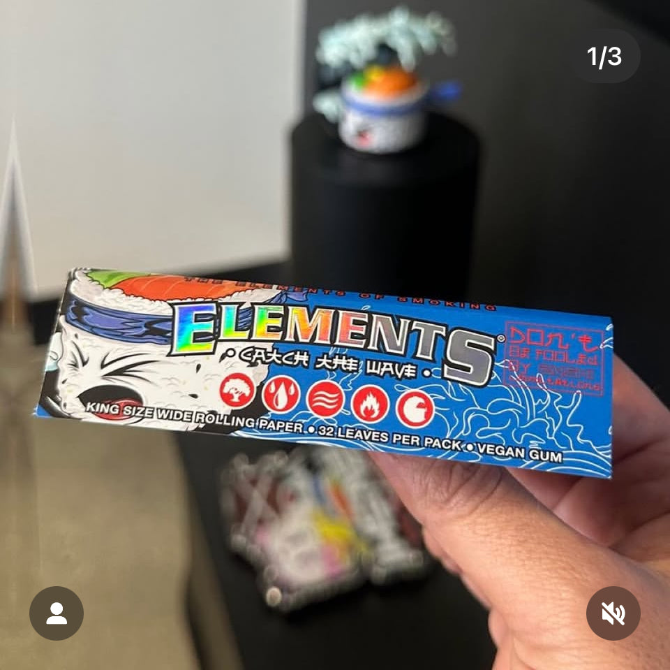 ELEMENTS X ZUSHI KING SIZE WIDE ROLLING PAPERS