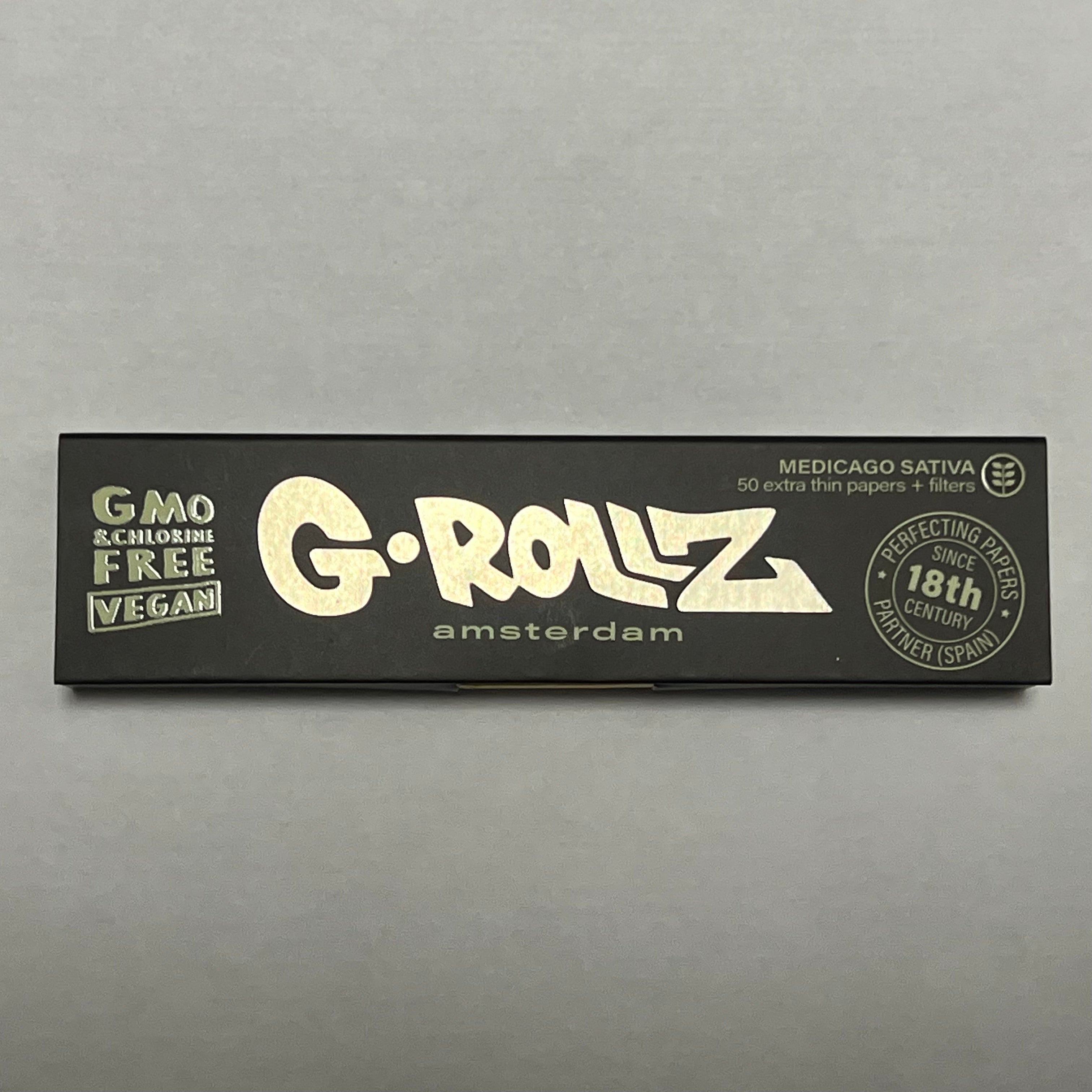G-ROLLZ Black Medicago Sativa Kingsize Papers + Tips