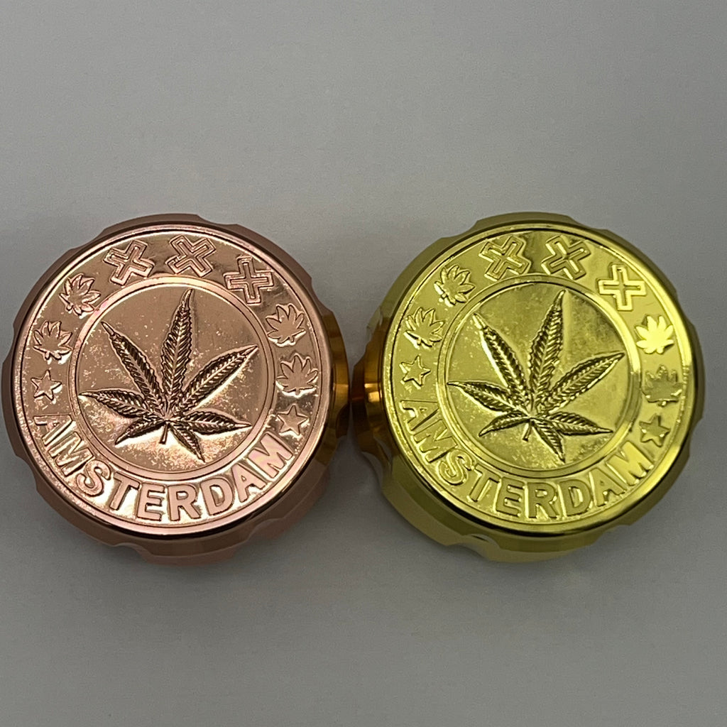 Metal Leaf Amsterdam Grinder (4-Tier)