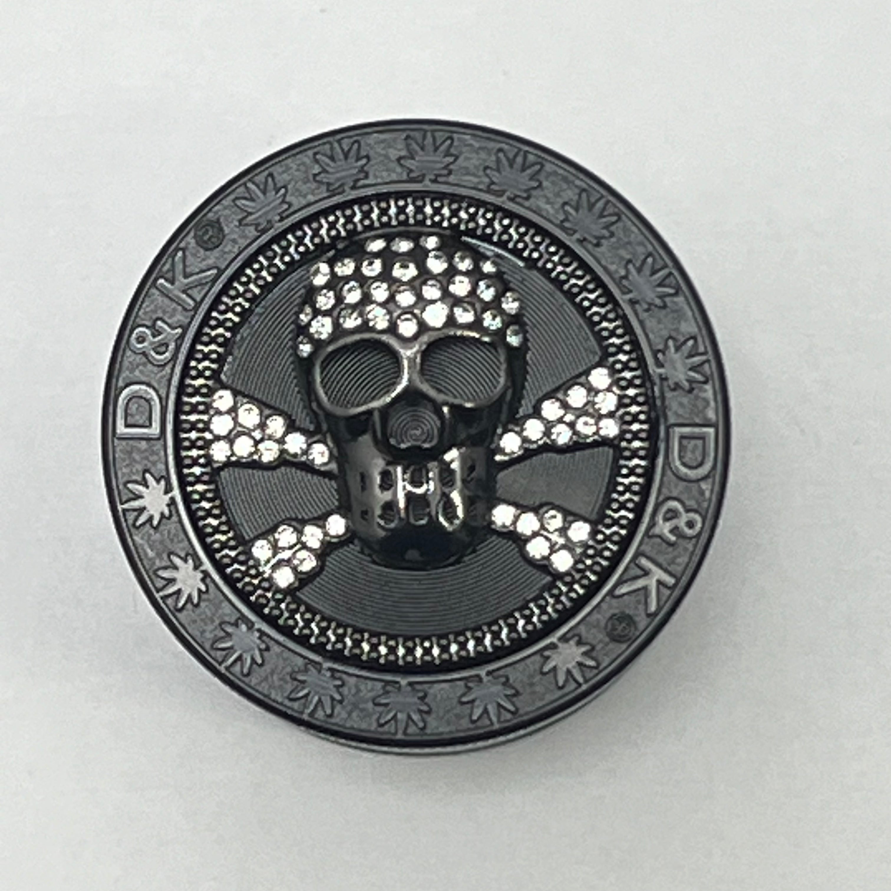 Black 4-piece Metal Grinder (8 designs)