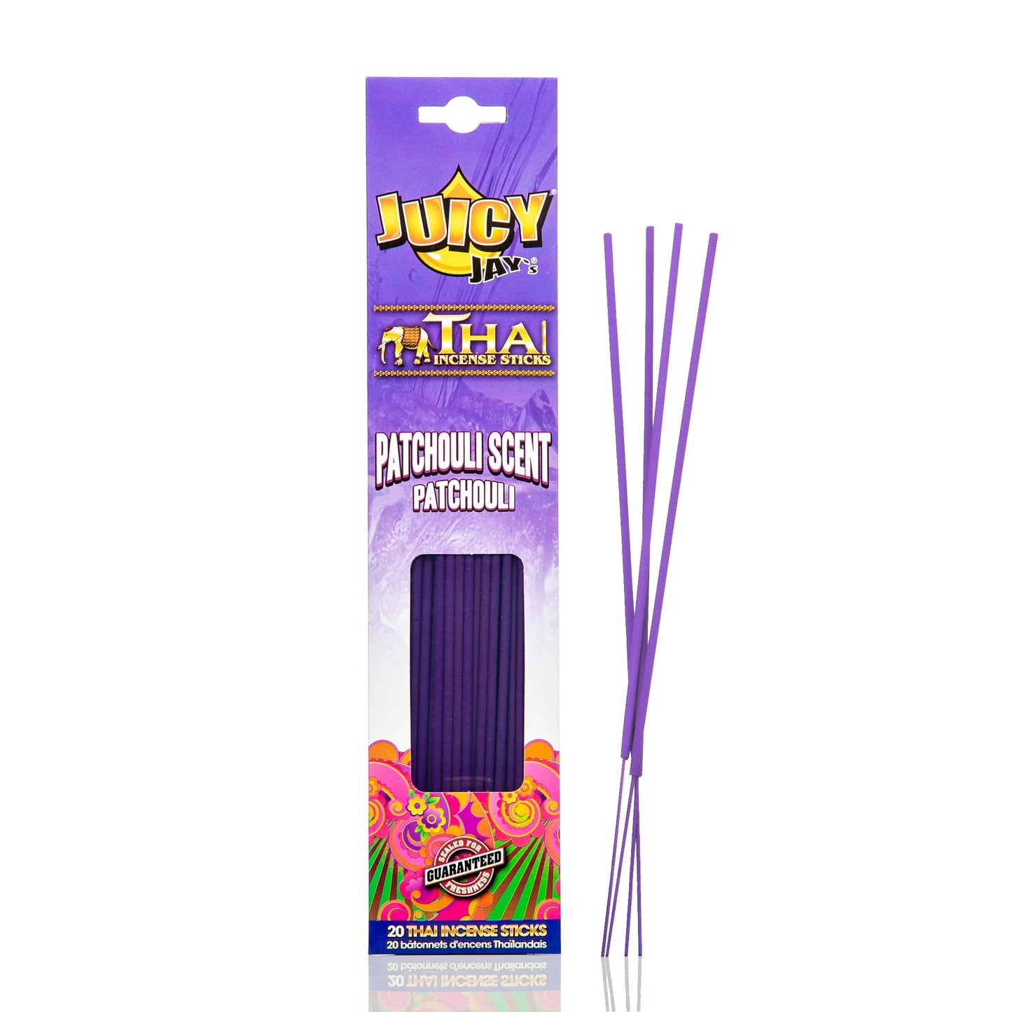 20-pack Juicy Jay's Patchouli scent Patchouli Thai Incense Sticks