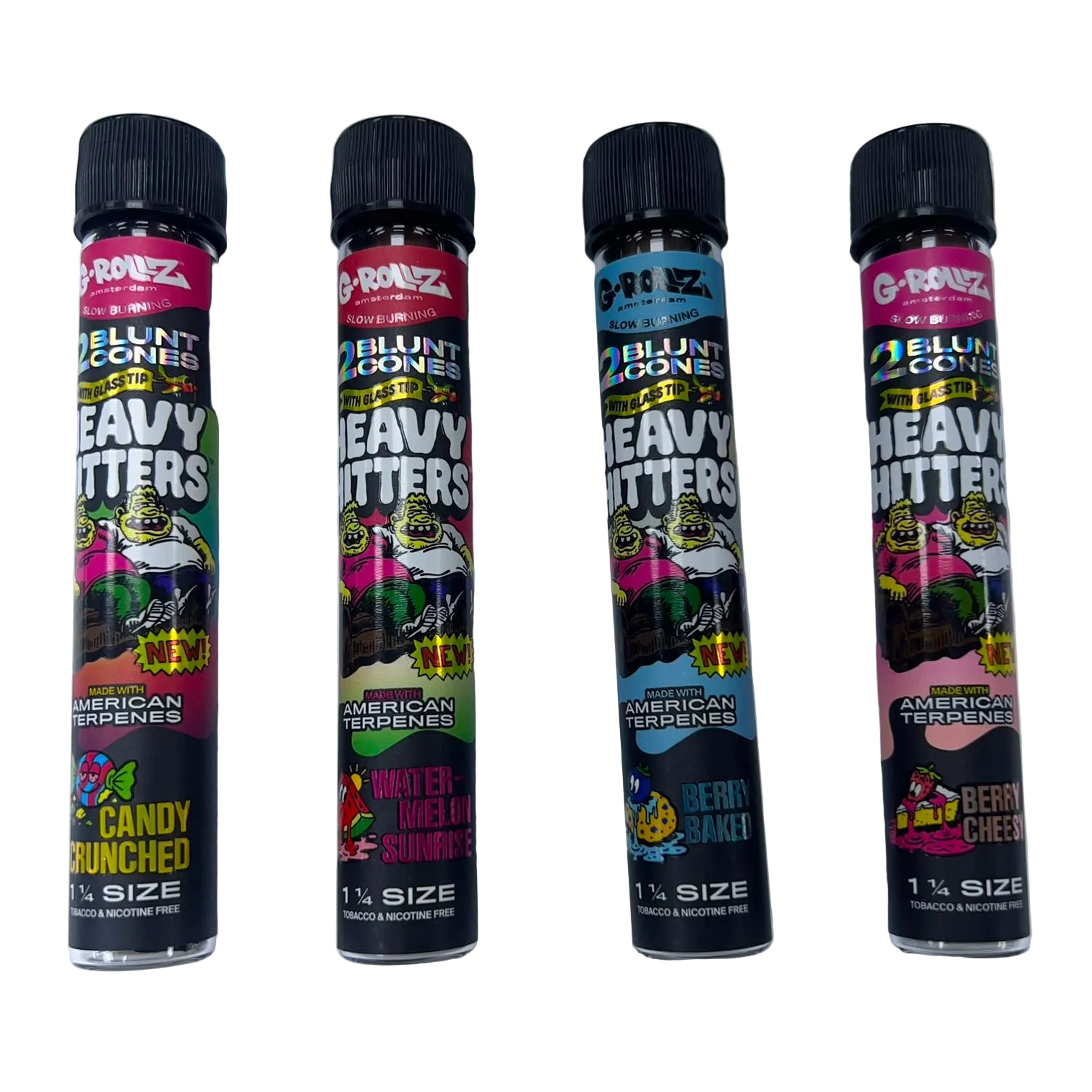 G-Rollz Heavy Hitters X2 Blunt Cones With Glass Tip