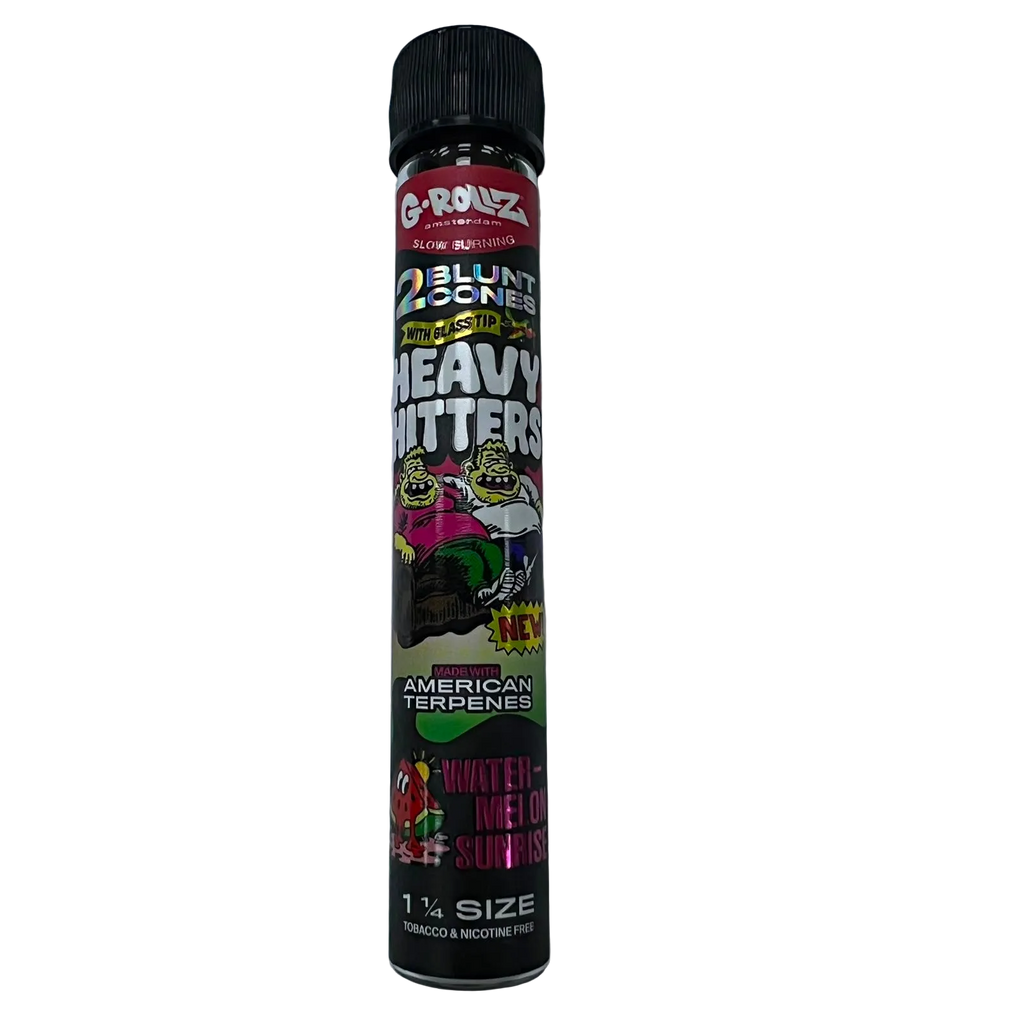 G-Rollz Heavy Hitters Blunt Cones w/ Glass Tip (Pack of 2)