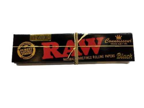 Raw Black Connoisseur King Size Papers + Tips