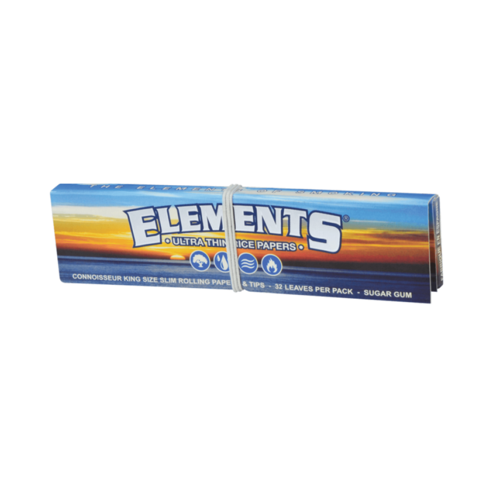 Elements Connoisseur Rolling Papers + Tips King Size Slim