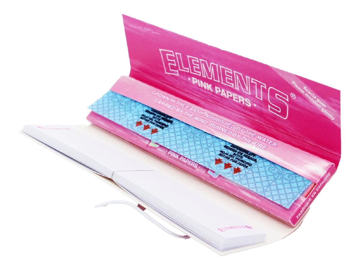 ELEMENTS Pink Connoisseur King Size Slim +tips