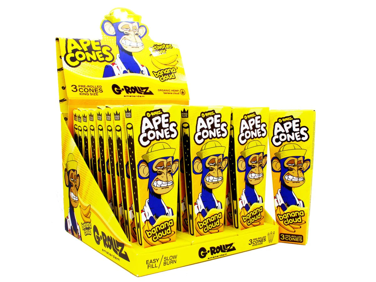 G-ROLLZ Ape Cones 3 Cones Per Pack Pop Activated Flavoured Filter