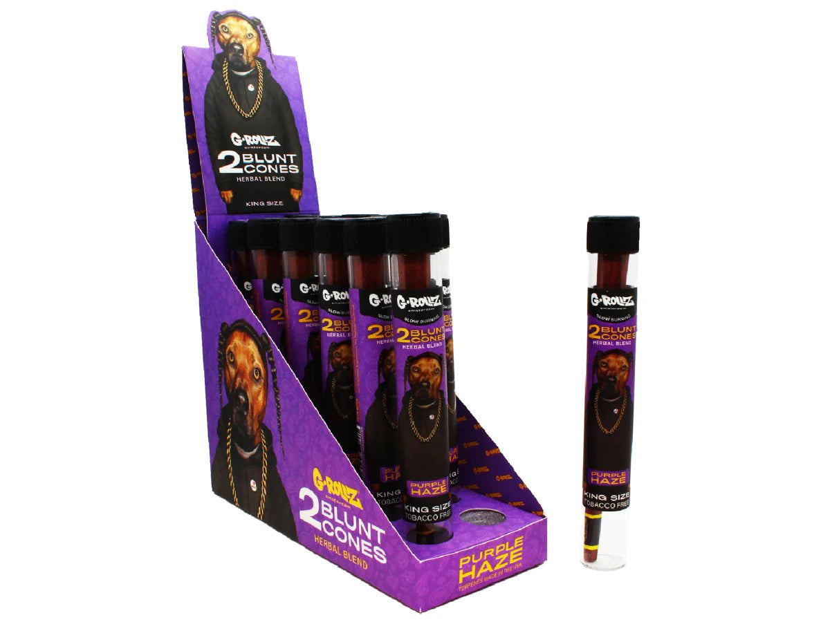 G-ROLLZ Herbal Blunt Cones 2 Cones Per Tube (Chamomile +Yerba Mate)