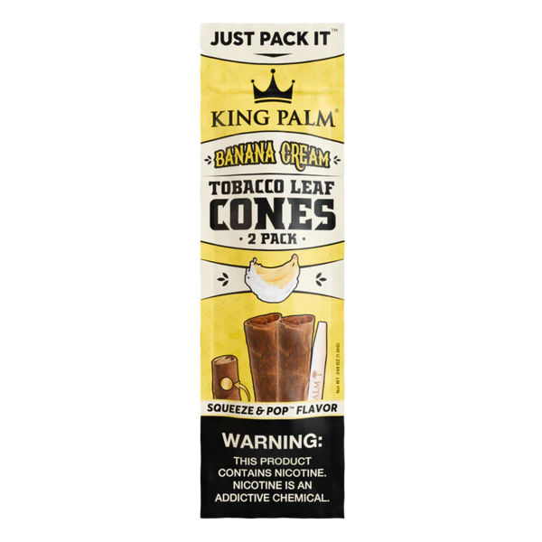 King Palm Flavoured Squeeze & Pop Tobacco Leaf Cones (3 Flavours)